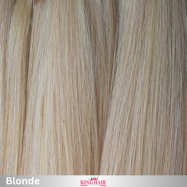 Straight #613 blonde bundles human hair double