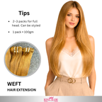 Straight #6 bundles human hair double