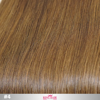 Straight #4 brown bundles human hair raw