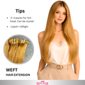 Straight #6 bundles human hair raw