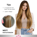 Straight high light blonde bundles human hair raw