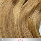 Wavy #2 brown bundles human hair Babythin