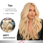 Wavy #613 blonde bundles human hair Babythin