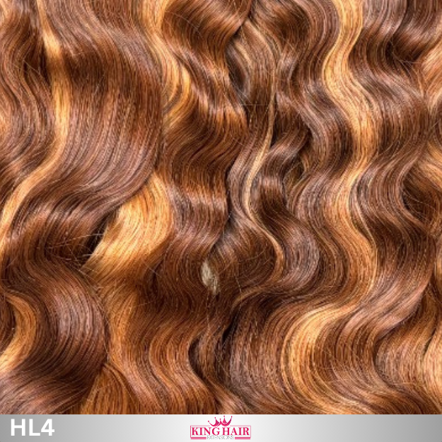 Wavy high light blonde bundles human hair Babythin