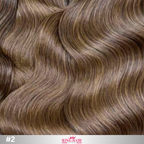 Wavy #2 brown bundles human hair raw