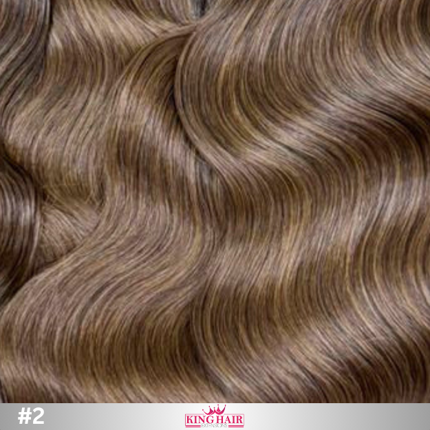Wavy #2 brown bundles human hair raw