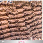 Wavy #4 brown bundles human hair raw
