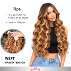 Wavy high light blonde bundles human hair raw