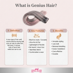 Straight #2 brown Virgin genius hair extension donor