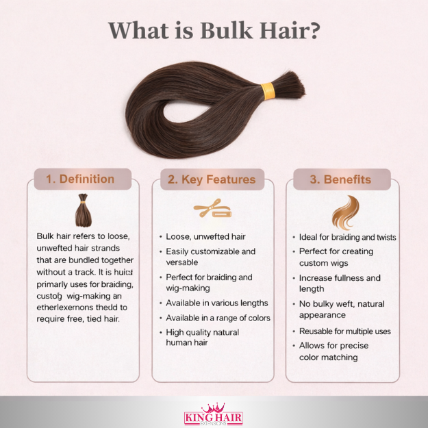 Straight #6 bulk hair donor