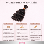 Straight high light blonde Bulk human hair for brading Babythin
