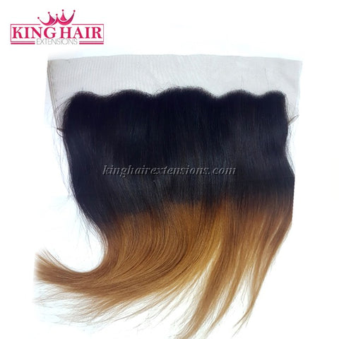 16 inch VIETNAM HAIR LACE FRONTAL STRAIGHT 13X4 OMBRE - King Hair Extensions