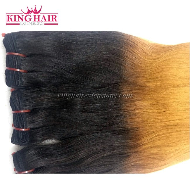 18 inch SUPER DOUBLE VIETNAMESE HAIR STRAIGHT OMBRE STC3 - King Hair Extensions