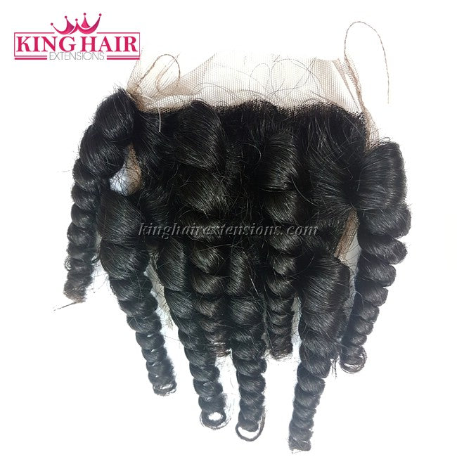18 inch VIETNAM HAIR CURLY LACE CLOSURE 4X4 SC2 - King Hair Extensions