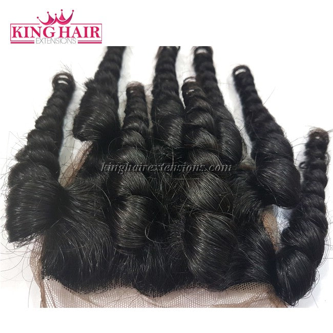 18 inch VIETNAM HAIR CURLY LACE CLOSURE 4X4 SC2 - King Hair Extensions